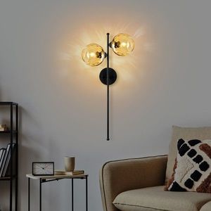 Aplica de perete, Opviq, 521SHN3703, Galben/Negru imagine