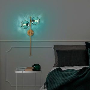 Aplica de perete, Opviq, 521SHN3706, Albastru / Auriu imagine