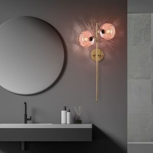 Aplica de perete, Opviq, 521SHN3707, Roz/Auriu imagine