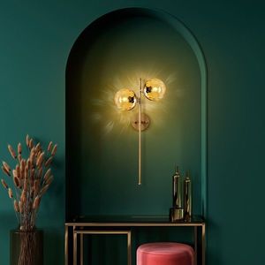 Aplica de perete, Opviq, 521SHN3708, Galben / Aur imagine