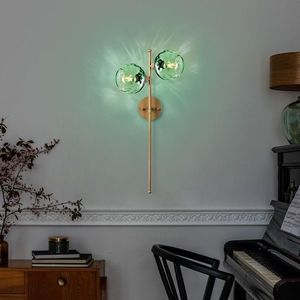 Aplica de perete, Opviq, 521SHN3709, Mentă / Aur imagine