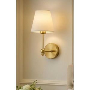 Aplica de perete, Opviq, 751ARL1149, Metal, Crem / Aur imagine