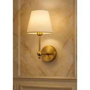 Aplica de perete, Opviq, 751ARL1153, Metal, Aur/Alb imagine