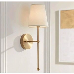 Aplica de perete, Opviq, 751ARL1140, Metal, Aur / Crem imagine