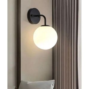 Aplica de perete, Opviq, 751ARL1143, Metal, Alb/Negru imagine