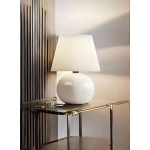 Lampa de masa, Opviq, 751ARL1124, Metal, Crem imagine