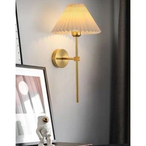 Aplica de perete, Opviq, 751ARL1142, Metal, Aur / Crem imagine