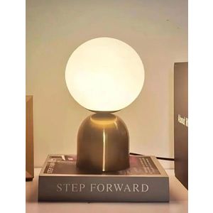 Lampa de masa, Opviq, 751ARL1126, Metal, Aur/Alb imagine