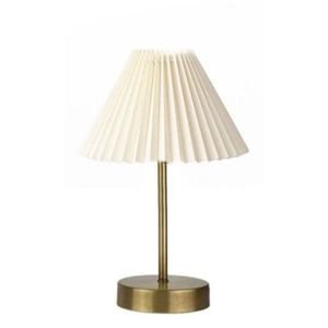 Lampa de masa, Opviq, 751ARL1139, Metal, Aur/Alb imagine