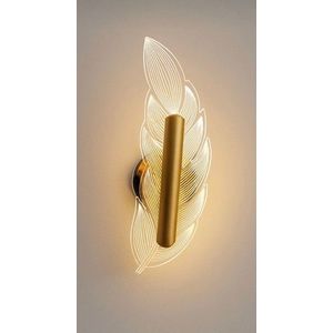 Aplica de perete, Opviq, 751ARL1148, Metal, Auriu / Transparent imagine