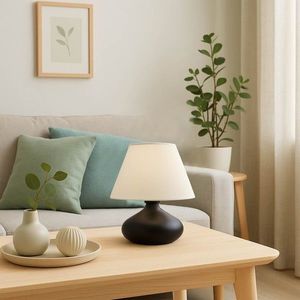 Lampa de masa, Opviq, 780SGN2155, Crem/Negru imagine