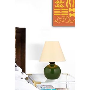 Lampa de masa, Opviq, 433NUV1511, Verde/Alb imagine