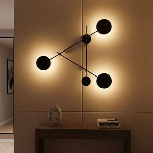 Aplica de perete, Opviq, 119FRS1176, Negru imagine