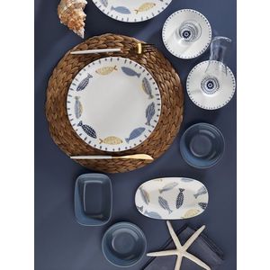 Set de mic dejun, Hermia, 868ARY1119, Portelan, Platou mic: 14 cm (2 bucăți), Multicolor imagine