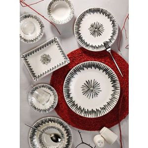 Set de mic dejun, Hermia, 868ARY1116, Portelan, Farfurie mare de servire: 25 cm (1 bucată), Multicolor imagine