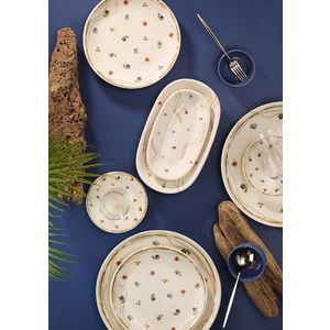 Set de mic dejun, Hermia, 868ARY1105, Portelan, Platou pentru tort: 21 cm (6 bucăți), Multicolor imagine