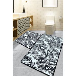 Set covorase de baie, L'essentiel Maison, Frond, Poliester, Multicolor imagine