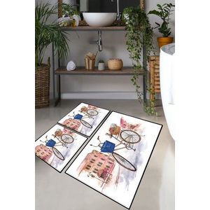 Set covorase de baie, L'essentiel Maison, Dance Street, Poliester, Multicolor imagine