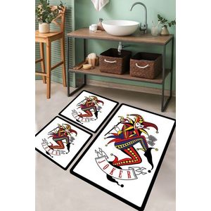 Set covorase de baie, L'essentiel Maison, Joker, Poliester, Multicolor imagine