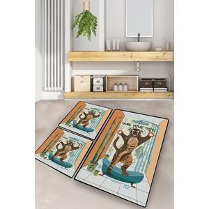 Set covorase de baie, L'essentiel Maison, Tame Your Tiger, Poliester, Multicolor imagine