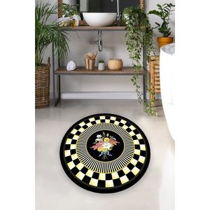 Covoras de baie, L'essentiel Maison, Quadratic 120, Poliester, Multicolor imagine