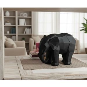 Decoratiune, Ers1235, 22x26 cm, Beton, Negru imagine