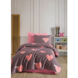 Cuvertura pique Single, L'essentiel Maison, Jana, Bumbac, Roz imagine