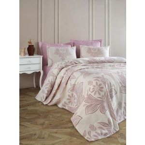 Cuvertura pique Single, L'essentiel Maison, Jumbo, Bumbac, Roz prafuit imagine