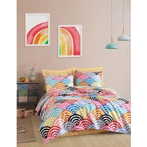 Cuvertura matlasata dubla, L'essentiel Maison, Gokkusagi, Bumbac, Multicolor imagine