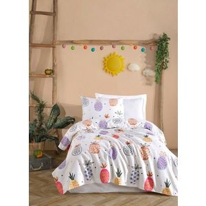 Set cuvertura pique Single, L'essentiel Maison, Iva, Bumbac, Multicolor imagine