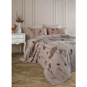 Set cuvertura pique dubla, L'essentiel Maison, Efil, Bumbac, Maro imagine