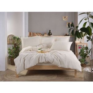 Set de huse de pilotă duble din muselină, L'essentiel Maison, Muslin, Crem imagine