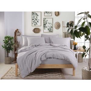 Set de huse de pilotă duble din muselină, L'essentiel Maison, Muslin, Gri imagine