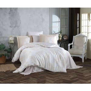 Set de huse de pilotă duble din satin Tencel, L'essentiel Maison, Infinity, Crem / Bej imagine