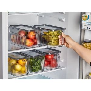 Set organizatoare frigider, Hermia, 452PTR1107, Transparent imagine