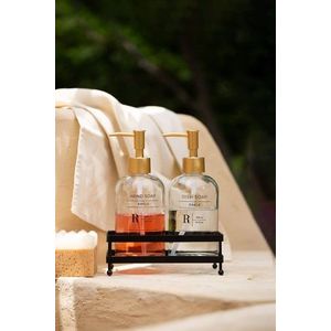 Set dozator de sapun, Hermia, 127RKL1423, Suport metalic (1 bucată), Transparent imagine