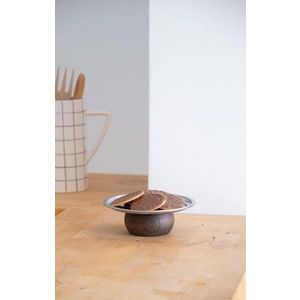 Stand de prezentare a alimentelor, Hermia, 886SVN1137, Dimensiuni: 18 x 18 x 5 cm, Argintiu imagine