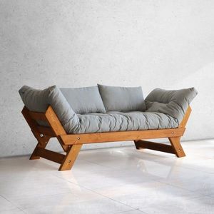 Canapea de gradina cu 2 locuri, Hanah Home, CPT8101-210, Tec / Gri imagine