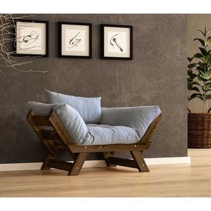 Fotoliu de gradina, Hanah Home, CPT8133-140, Nuc / Gri imagine