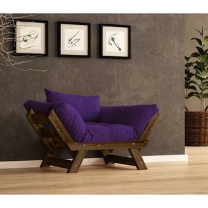 Fotoliu de gradina, Hanah Home, CPT8137-140, Nuc / Mov imagine