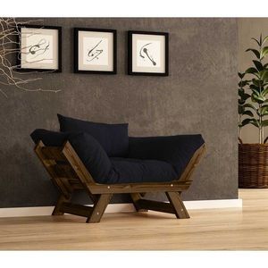 Fotoliu de gradina, Hanah Home, CPT8139-140, Nuc / Negru imagine