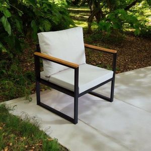 Fotoliu de gradina, Hanah Home, CPT5541-80, 70x75x62 cm, Bej imagine