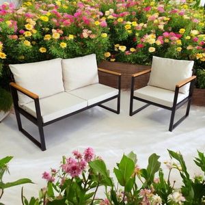 Set mobilier de gradina, Hanah Home, CPT5546-130, Bej imagine