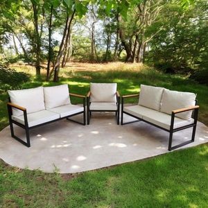 Set mobilier de gradina, Hanah Home, CPT5552-130, Bej imagine
