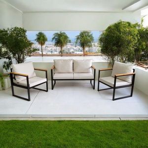 Set mobilier de gradina, Hanah Home, CPT5551-130, Bej imagine