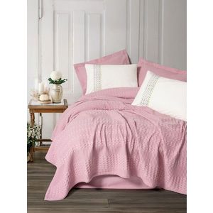 Set cuvertura pique dubla, L'essentiel Maison, Pebble, Roz imagine