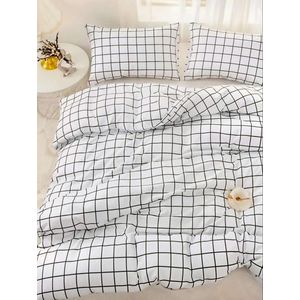 Lenjerie de pat dubla, L'essentiel Maison, Pled, Negru imagine