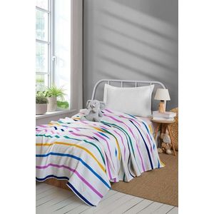 Cuvertura pique Single, L'essentiel Maison, Funny, Galben / Liliac imagine