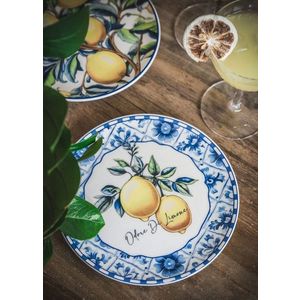 Set farfurii din ceramica pentru desert, Hermia, 280TMA2207, Galben imagine