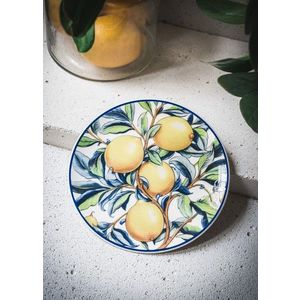 Set farfurii din ceramica pentru desert, Hermia, 280TMA2208, Galben imagine